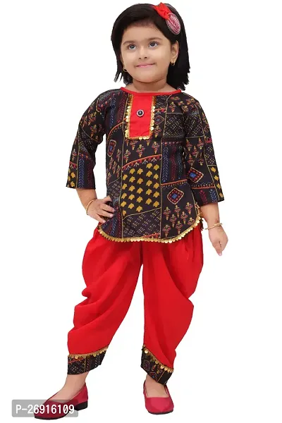 Fabulous Black Georgette Printed Dress For Girls