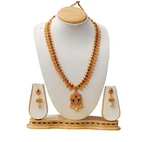 Fashionable Gold Plated Alloy Crystal Jewellery Set