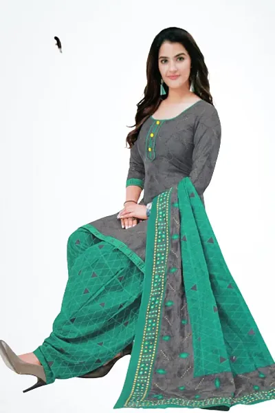 Elegant Crepe Dress Material with Dupatta For Women Pack of 2