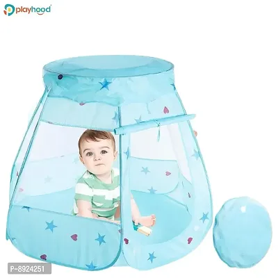 Playhood Blue Star Pop-Up Play Tent House for Kids, Girls and Boys Pack of 1 (without Balls)