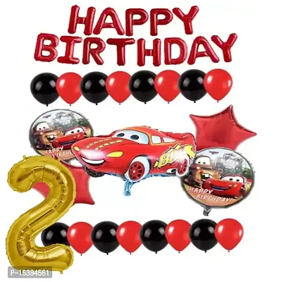 Car Theme Birthday Decoration - 79Pcs Birthday Decorations Kit For Baby Boy, Birthday Decorations kit for Boys Birthday / Birthday Decoration Kit Car Theme (2ND CAR THEME)