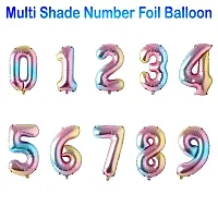 16 Inch Number Foil Balloon 16 inch Birthday Foil 1 Number Helium Balloon Party Decoration Golden Pack of 1 | 1 Year No. Balloons Birthday-thumb2