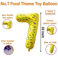 32 Inch Number Foil Balloon Birthday Foil Number Helium Balloon Party Decoration Pack of 1 | 1 Year No.-thumb1