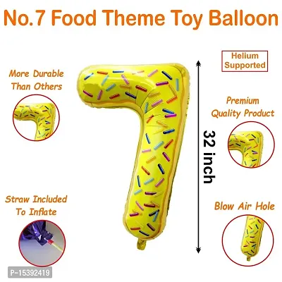 32 Inch Number Foil Balloon Birthday Foil Number Helium Balloon Party Decoration Pack of 1 | 1 Year No.-thumb2