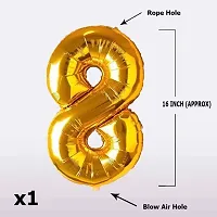 16 Inch Number Foil Balloon 16 inch Birthday Foil 7 Number Helium Balloon Party Decoration Golden Pack of 1 | 7 Year No. Balloons Birthday (7)-thumb1