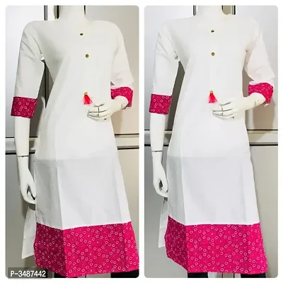 Trendy Cotton Printed Kurti-thumb0