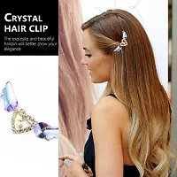 Young  Forever Rakhi Gift Friendship Day Gifts Special Austrian Crystal Hair Clip Hairpin Rhinestone Angel Wings Hair Clip Hair Accessories Wedding Hair Wear Barrette Bridal Hair Accessories for Women and Girls-thumb3