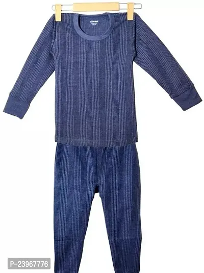 Unisex Kids Winter Wear Thermal Innerwear Top and Full PANT SET for Girls Boys Paack Of 1-thumb0