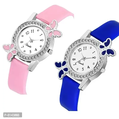 New Stylist Collection Analog Watches For Girls Pack Of 2-thumb2