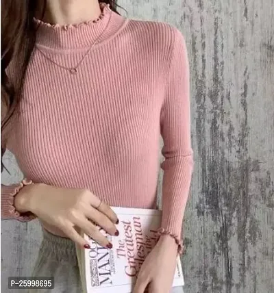 Elegant Pink Cotton Blend  Top For Women-thumb0