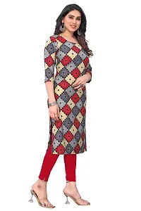 Women Stylish Printed Poly Crepe Kurta-thumb1