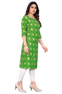 Women Stylish Printed Poly Crepe Kurta-thumb1