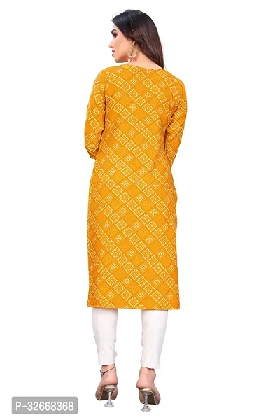 Women Stylish Printed Poly Crepe Kurta-thumb3