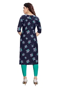 Women Stylish Printed Poly Crepe Kurta-thumb1