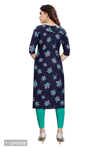 Women Stylish Printed Poly Crepe Kurta-thumb2