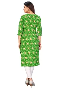 Women Stylish Printed Poly Crepe Kurta-thumb2