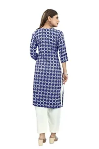 Women Stylish Printed Poly Crepe Kurta-thumb1