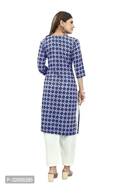 Women Stylish Printed Poly Crepe Kurta-thumb2