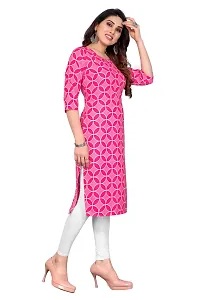 Women Stylish Printed Poly Crepe Kurta-thumb2