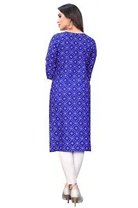 Women Stylish Printed Poly Crepe Kurta-thumb2