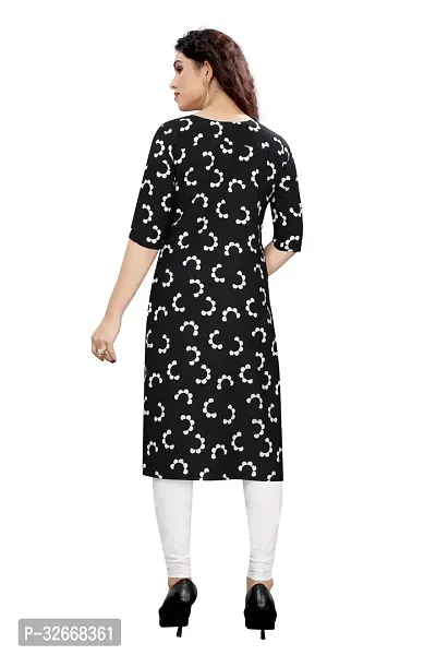 Women Stylish Printed Poly Crepe Kurta-thumb2