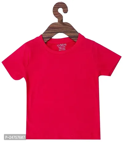 ICABLE Girls Plain T-Shirts 100% Cotton