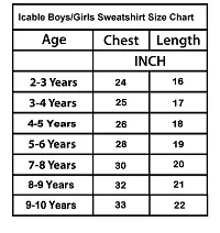 ICABLE Boys Full Sleeves Plain Sweatshirt Made in India-thumb2