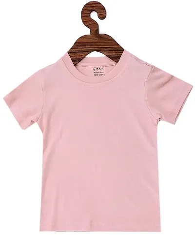 ICABLE Girls Plain T-Shirts 100% Cotton