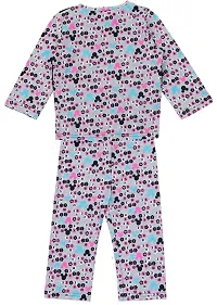 ICABLE Baby Boys Cotton Cartoon Print Night Suit Tshirt and Pyjama Set-thumb2