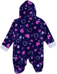 ICABLE Baby Boys/Girls Infants Shearing Velvet Full Sleeves Winter Wear Romper Set-thumb2