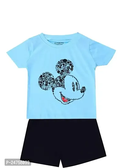 ICABLE Disney Boys Summer Suits Printed Cotton Blend Tshirt  Shorts Set