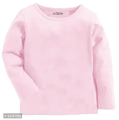 ICABLE Baby Girls/Boys Cotton Plain Full Sleeves T-Shirts