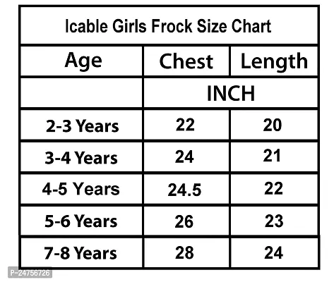 ICABLE Girls Printed Knee Length Frock Pure Cotton Made in India-thumb4