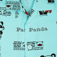 ICABLE Baby Boys and Girls Cotton Cartoon Print Night Suit/Night Wear Shirt and Pyjama Set-thumb2