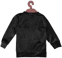 Icable Unisex Baby Girl/Boys Full Sleeves Plain Super Soft Velvet Sweatshirt Made in India-thumb1