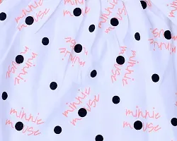 ICABLE Disney Girls Pure Cotton printed Knee Length Midi Top Skirt Set-thumb3