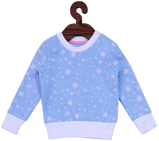 ICABLE Girls Full Sleeves Plain Sweatshirt Made in India