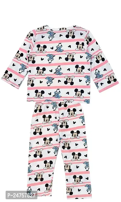 ICABLE Baby Boys Cotton Cartoon Print Night Suit Tshirt and Pyjama Set-thumb3