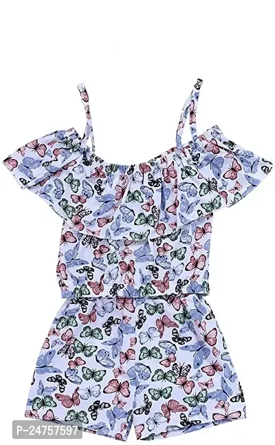 ICABLE Adorable Baby Girls Cotton Floral Print Crop Top and Shorts Set - Cute, Comfortable, and Stylish