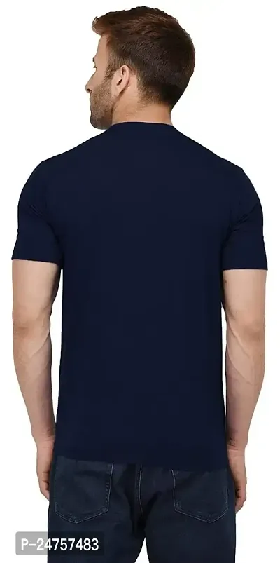 ICABLE Men's Regular Fit Cotton Plain Tshirts?-thumb2