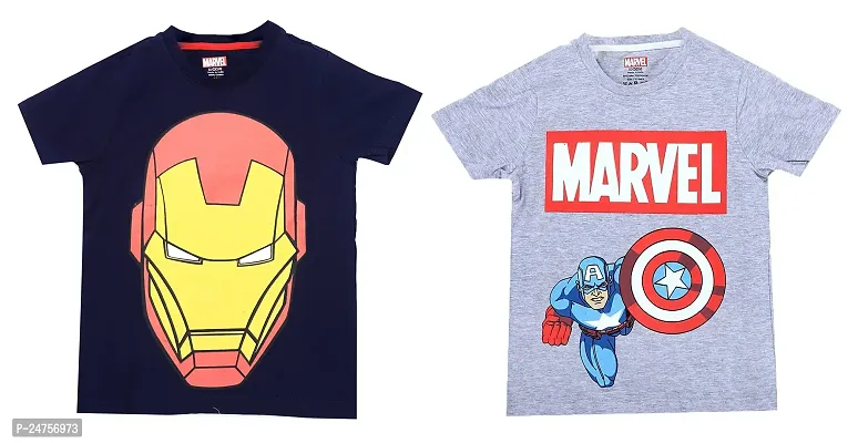 ICABLE Marvel Boys Printed T-Shirts 100% Cotton Made in India-thumb0