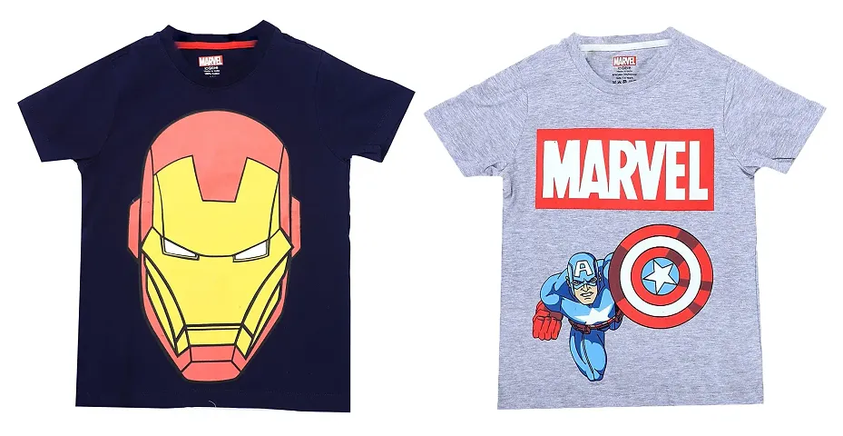 ICABLE Marvel Boys Printed T-Shirts 100% Cotton Made in India