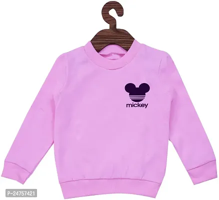 ICABLE Unisex Baby Girl/Boys Full Sleeves Printed Fleece Sweatshirt Made in India-thumb0