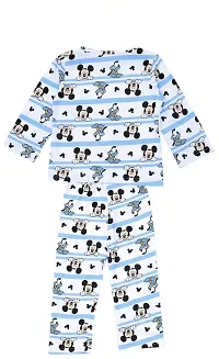 ICABLE Baby Boys Cotton Cartoon Print Night Suit Tshirt and Pyjama Set-thumb2