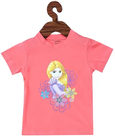 ICABLE Disney Girls Printed T-Shirts 100% Cotton