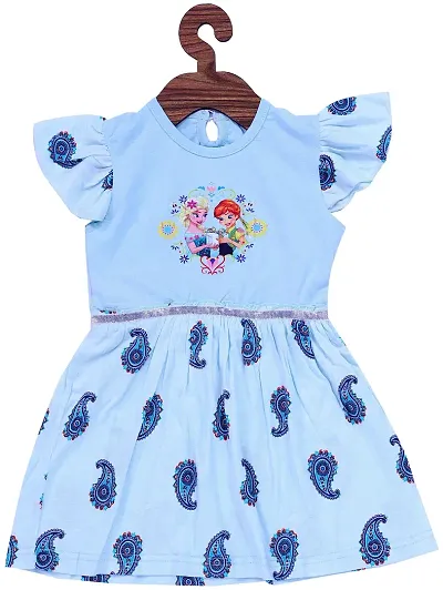 ICABLE Girls Cotton Blend Frock