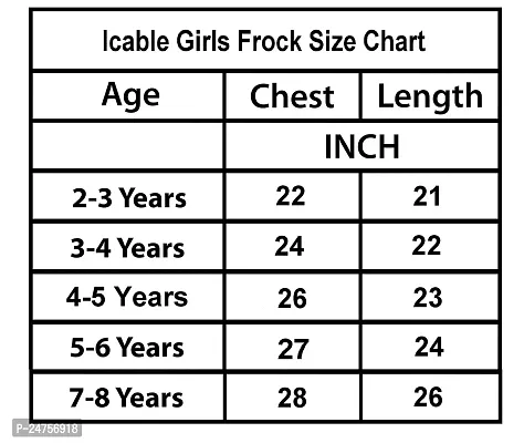ICABLE Girls Printed Knee Length Frock Pure Cotton Made in India-thumb4