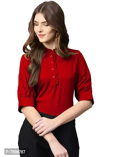 Aahwan Women's Tops (114-Red-S_Red_Small)
