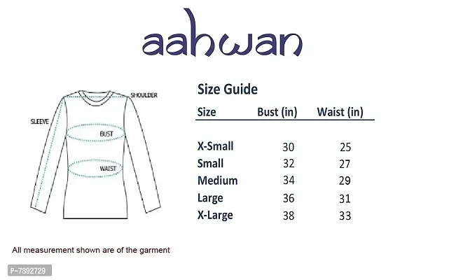 Aahwan Women's  Girl's Solid Full Sleeve Crop Top-thumb5