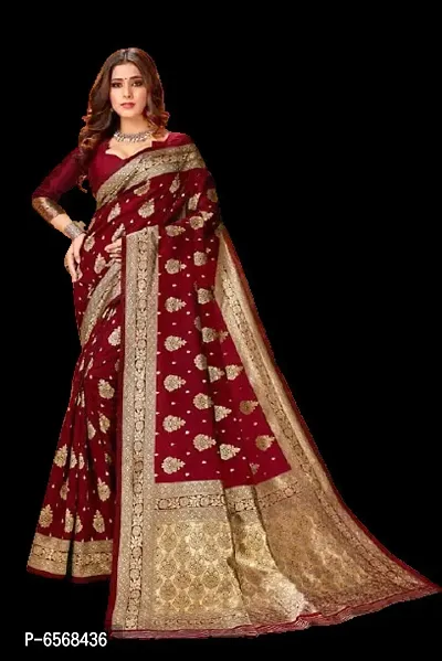 Stylish Lichi Silk Jacquard Work Saree for Women-thumb0